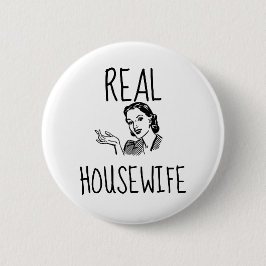 RETRO-EHEFRAU-SCHALTFLÄCHEN, IMMOBILIEN BUTTON (Vorderseite)