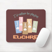Retro eher SpielEuchre Mousepad (Mit Mouse)