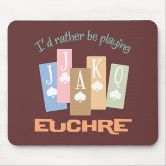 Retro eher SpielEuchre Mousepad