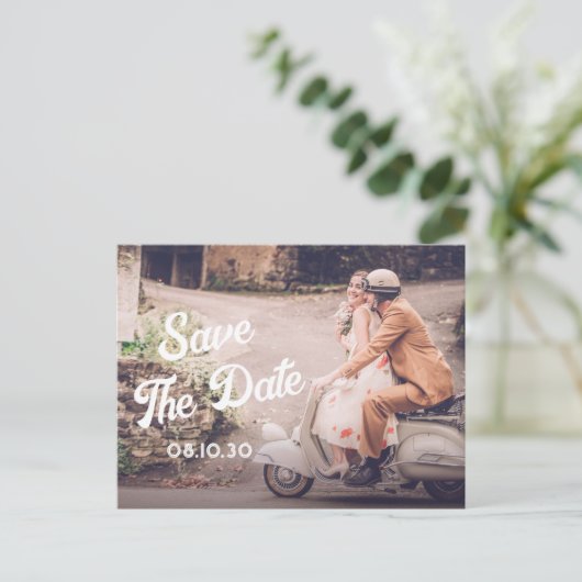 Retro Eheschließung Postkarte (Stehend Vorderseite)