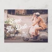 Retro Eheschließung Postkarte (Vorderseite)