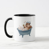Retro Eichhörnchen Babydusche Tasse (Links)