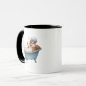 Retro Eichhörnchen Babydusche Tasse (Vorderseite Links)