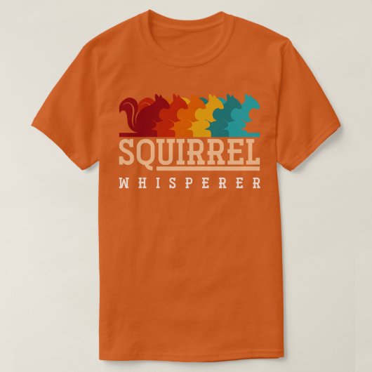 Retro Eichhörnchen Whisperer Tiergeschenkirrel T-Shirt (Design vorne)