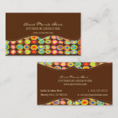 Retro-Eier auf Schokolade/DIT-Hintergrund Visitenkarte (Vorne/Hinten)