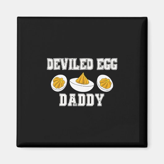 Retro Eier-Daddy Lustig Thanksgiving Vatertag Magnet (Vorne)