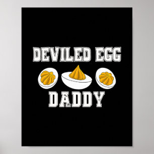 Retro Eier-Daddy Lustig Thanksgiving Vatertag Poster