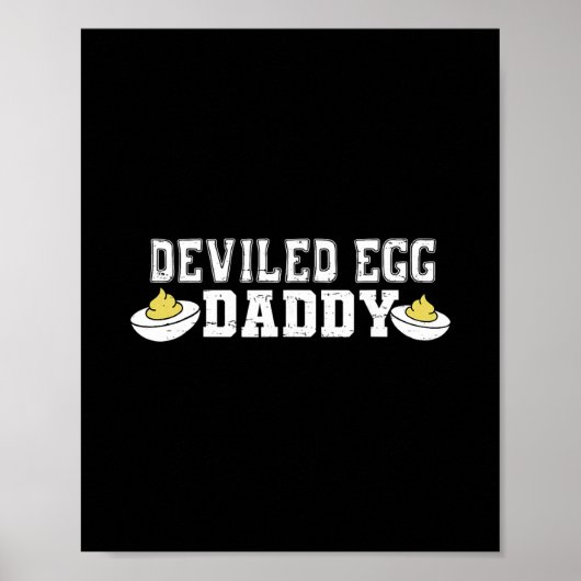 Retro Eier-Daddy Lustiger Thanksgiving Väter Poster (Vorne)