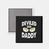Retro Eier-Daddy Lustiger Thanksgiving Vatertag Magnet (Vorderseite/Rückseite)