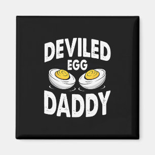 Retro Eier-Daddy Lustiger Thanksgiving Vatertag Magnet