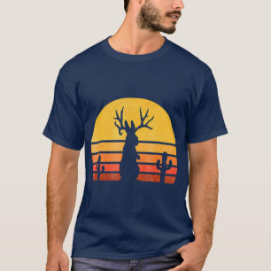 Retro Eighties Jackalope Vintage Kryptid Kaninchen T-Shirt