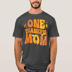 Retro eine dankbare Mama Herbst Herbst glücklich T T-Shirt