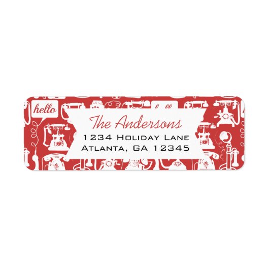 Retro eines beliebigen Farbfernsprechmusters (Vorne)