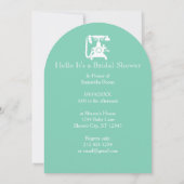 Retro eines beliebigen Farbfernsprechmusters Einladung (Rückseite)