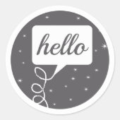 Retro eines beliebigen Farbfernsprechmusters Runder Aufkleber (Vorderseite)