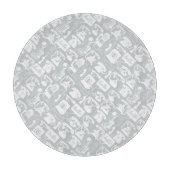 Retro eines beliebigen Farbfernsprechmusters Schneidebrett (Vorderseite)