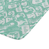 Retro eines beliebigen Farbfernsprechmusters Schneidebrett (Ecke)