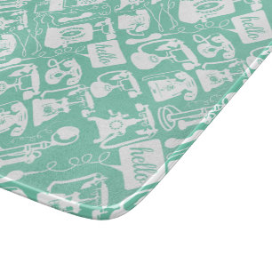 Retro eines beliebigen Farbfernsprechmusters Schneidebrett