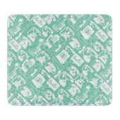 Retro eines beliebigen Farbfernsprechmusters Schneidebrett (Vorderseite)