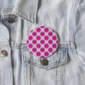 Retro eingekreiste Punkte, Fuchsie, grau und rosa Button (Beispiel)