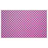 Retro eingekreiste Punkte, Fuchsie, grau und rosa Stoff (Fat Quarter (45,7 x 55,9 cm))