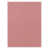Retro eingekreiste Punkte, tiefrot und grau Tischdecke (Vorderseite)