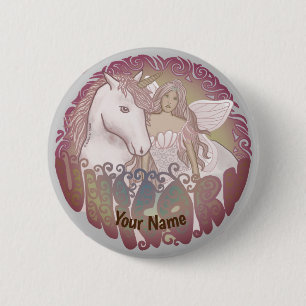 Retro Einhorn Pin Button