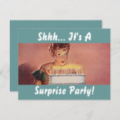 Retro Einladung (Vorne/Hinten)