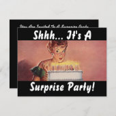 Retro Einladung (Vorne/Hinten)