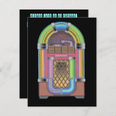 Retro Einladung (Vorne/Hinten)