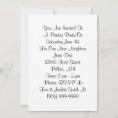 Retro Einladung (Rückseite)