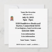 Retro-Einladung Einladung (Rückseite)