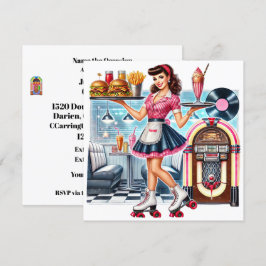 Retro-Einladung Einladung