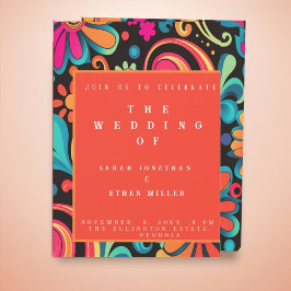 Retro-Einladung im lebhaften Stil Einladung