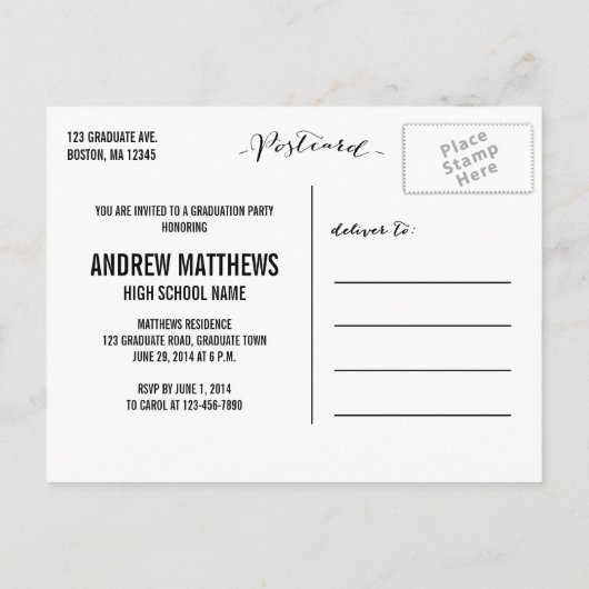 Retro | Einladung zur Graduiertengruppe (Rückseite)