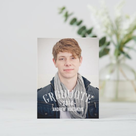 Retro | Einladung zur Graduiertengruppe (Stehend Vorderseite)