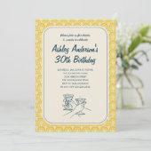 Retro Einladungen (Stehend Vorderseite)