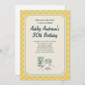 Retro Einladungen (Vorne/Hinten)