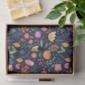Retro Einzigartiger Fetter Boho-Stil Whimsical Blu Seidenpapier (Geschenk)