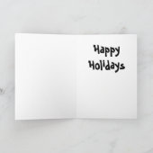 Retro Eis-Hockey Feiertagskarte (Innenseite)