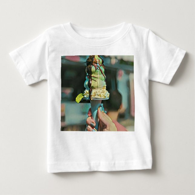 Retro-Eis-Popsiv Baby T-shirt (Vorderseite)