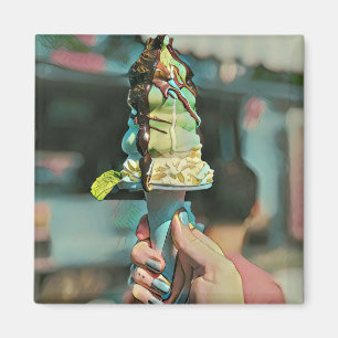 Retro-Eis-Popsiv Magnet