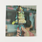 Retro-Eis-Popsiv Wandteppich (Vorderseite)