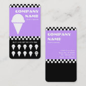 Retro-Eis-Schachbrett Treuekarte (Vorne/Hinten)