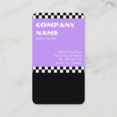 Retro-Eis-Schachbrett Treuekarte (Rückseite)