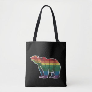 Retro Eisbär Regenbogen Lesbisch LGBT Schwule Prid Tasche