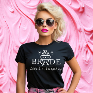 Retro-Eiscreme "Bride", passend zusammengerückt T-Shirt
