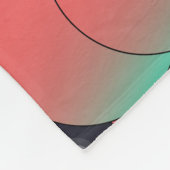 Retro-Eiscreme, kosmische Neon. Fleecedecke (Ecke)