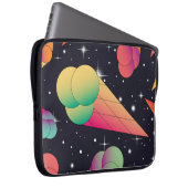 Retro-Eiscreme, kosmische Neon. Laptopschutzhülle (Vorne Rechts)