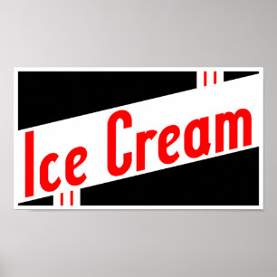 Retro Eiscreme Poster